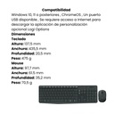 Combo LOGITECH Teclado y Mouse Mk235 Inalámbrico