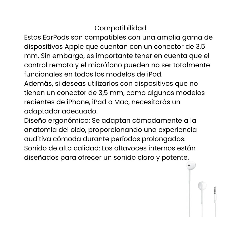 Earpods (3.5mm Headphone Plug)