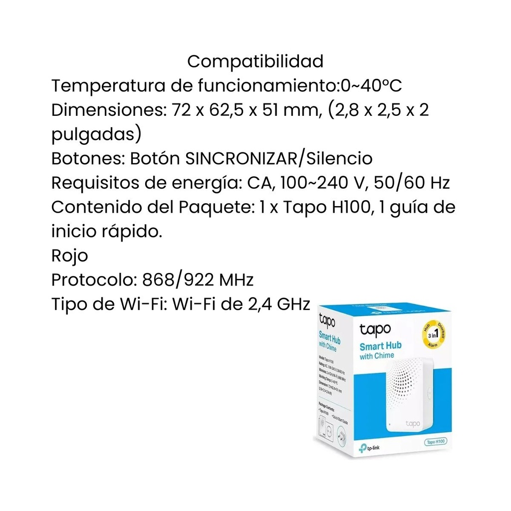 Hub TPLINK Inteligente con alarma