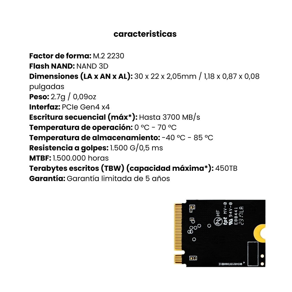 Unidad de Estado Sólido para Laptop y PC M.2 ADATA XPG GAMMIX S55 1TB