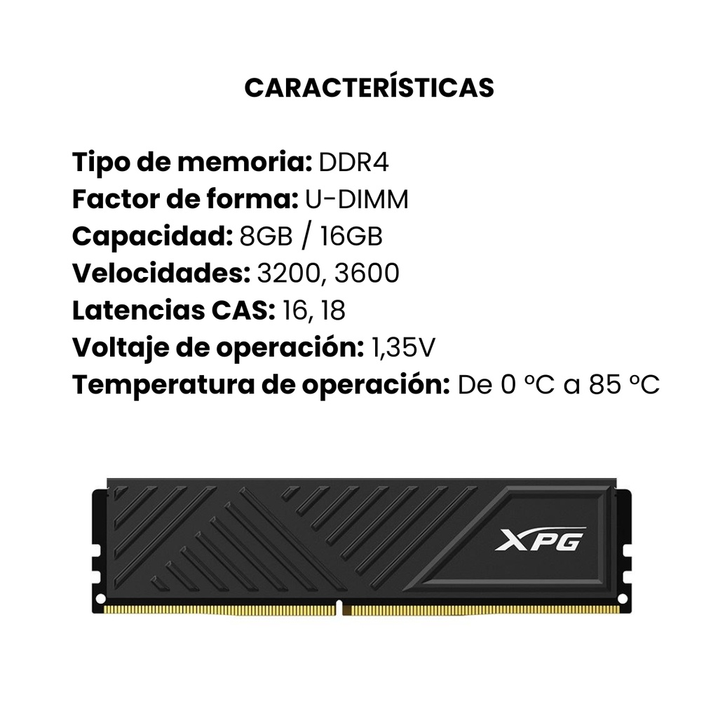 MODULO DE MEMORIA  XPG by ADATA GAMMIX D35 