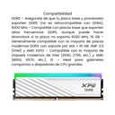 Modulo De Memoria RAM ADATA XPG Lancer Blade DDR5 RGB  - 16GB  6000 MHz - Blanco