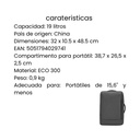Morral TARGUS Intellect para portátiles 15,6 - Negro/Gris