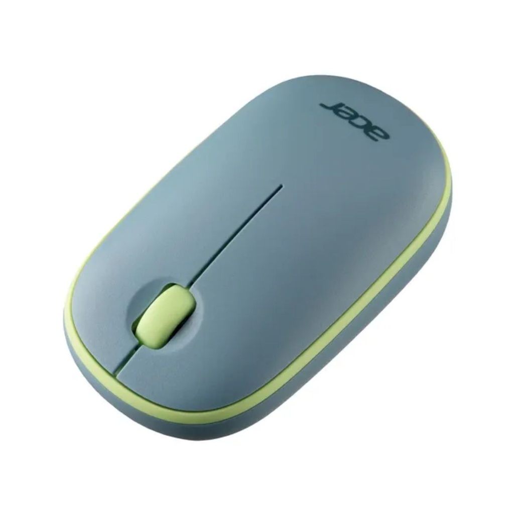 Mouse Acer AMR100 Color Blue inalámbrico de burbuja (1600 DPI/frecuencia inalámbrica de 2,4 GHz/sensor óptico/llave USB)