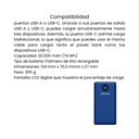Power Bank Adata Cargador Portátil USB 20000mAh Azul