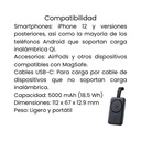 Power Bank Oraimo 5000mAh Compacto Negro