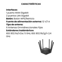 Enrutador Gigabit inalámbrico de doble banda AC1900