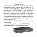 Router TPLINK 5 Puertos WAN/LAN - Negro