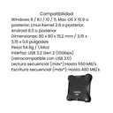Memoria Externa SSD ADATA Antigolpes SD620 1TB Negro