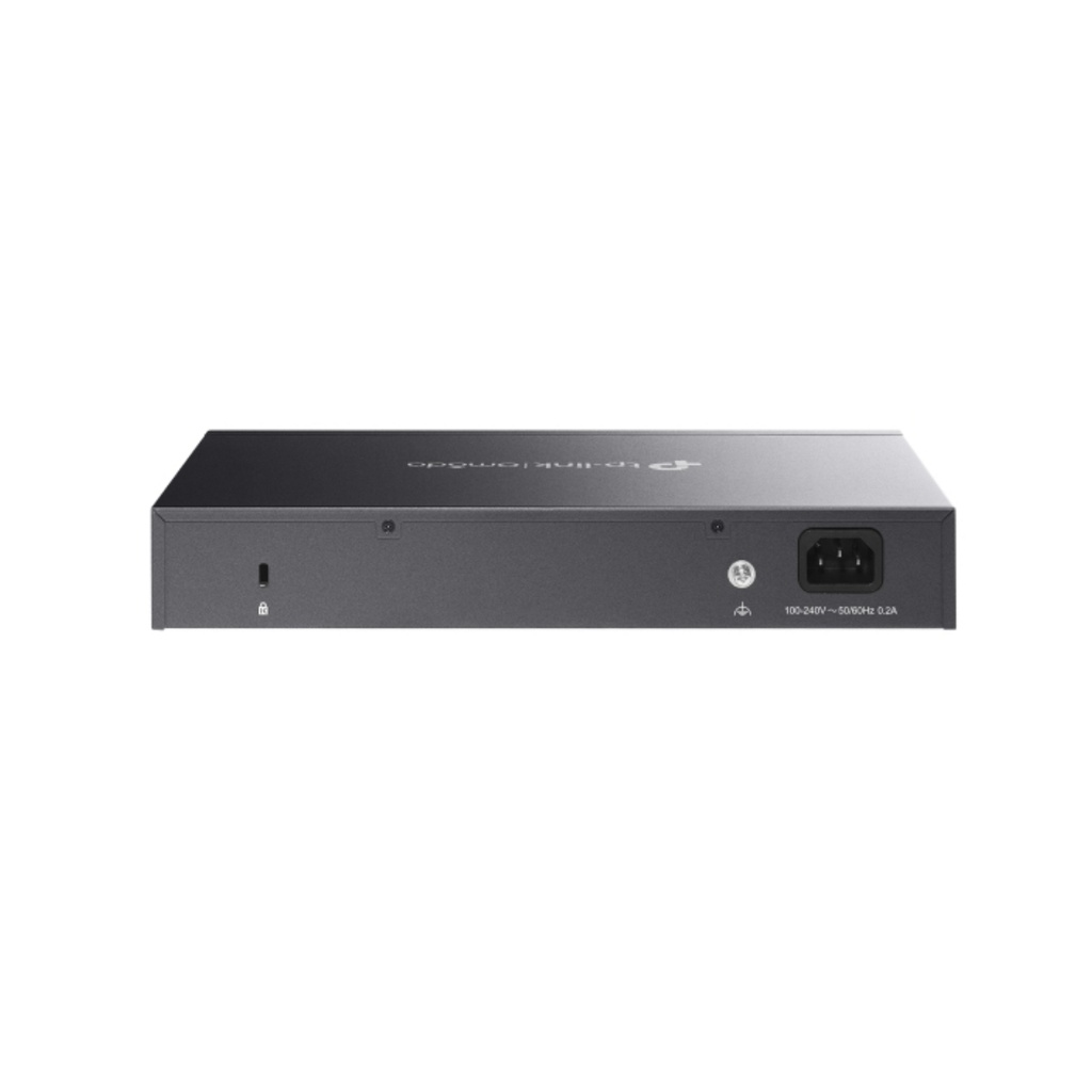 Switch administrable con 8 puertos Gigabit RJ45 PoE y 2 ranuras SFP, todos los puertos RJ45 admiten el estándar 802.3af / at (PoE +) con un presupuesto total de energía PoE de 150Watts y funciones útiles de administración de energía PoE. El conmutador proporciona un alto rendimiento, QoS de nivel empresarial, estrategias de seguridad útiles y funci
