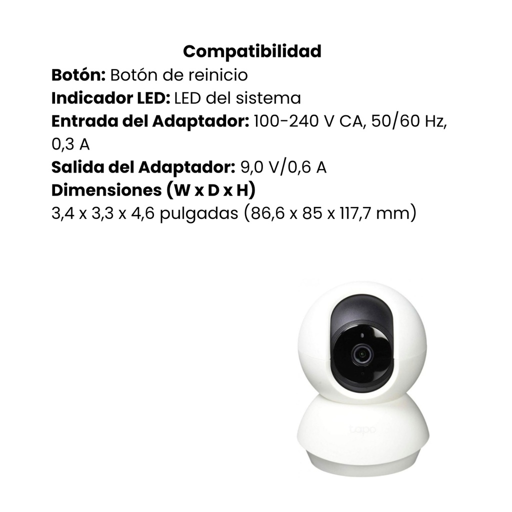 Cámara TPLINK de Wi-Fi de seguridad para el hogar