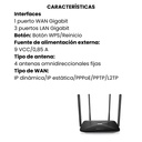 Router Mercusys Gigabit Inalámbrico de Doble Banda Ac1200 Negro