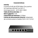 Tp Link Switch De 6 Puertos 10/100 4 Puertos Poe+ Tl-sf1006p