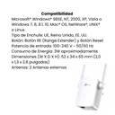 Extensor de Rango TP-Link 300Mbps conector de pared Blanco