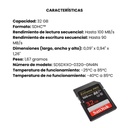 Tarjeta De Memoria Sandisk Secure Digital Extreme Pro 32Gb SDhc Uhs-I Card 100 Mb/S C10,U3,V30