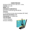 Extensor de Rango TPLINK USB de Alta Potencia 300Mbps 2.4 GHz Blanco