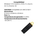 Memoria USB 3.2 Kingston 128GB  Gen1 Datatraveler Exodia (Negro + Amarillo)