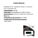 Memoria USB 3.2 Kingston 64GB  Gen 1 Datatraveler Exodia Negro-Azul