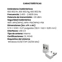 Adaptador Nano MERCUSYS USB 2.0 Inalámbrico de 150Mbps Blanco