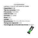 Memoria RAM Para Portátil ADATA 8GB DDR4 3200MHz