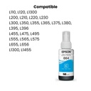 Botella de Tinta EPSON T664220 L200/210/350/355/555 COLOR Cyan