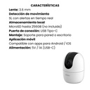 CAMARA IP RANGER 2 DE 3MP/2K 25FPS 3,6MM WIFI 2.4GHZ H.265, VISION NOCTURNA. IR10M AUDIO 2VIAS, MICROSD HASTA 256GB, DETECCION DE MOVIMIENTO, USB-C
