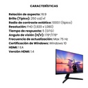 Monitor Samsung Plano 24" IPS  Negro