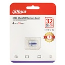 Tarjeta De Memoria MicroSD Dahua 32GB SDHC; DHI-TF-C100/32GB; Clase 10/U1/V1O; Lectura 90mb/s Escritura 15mb/s; Garantía 7 Años