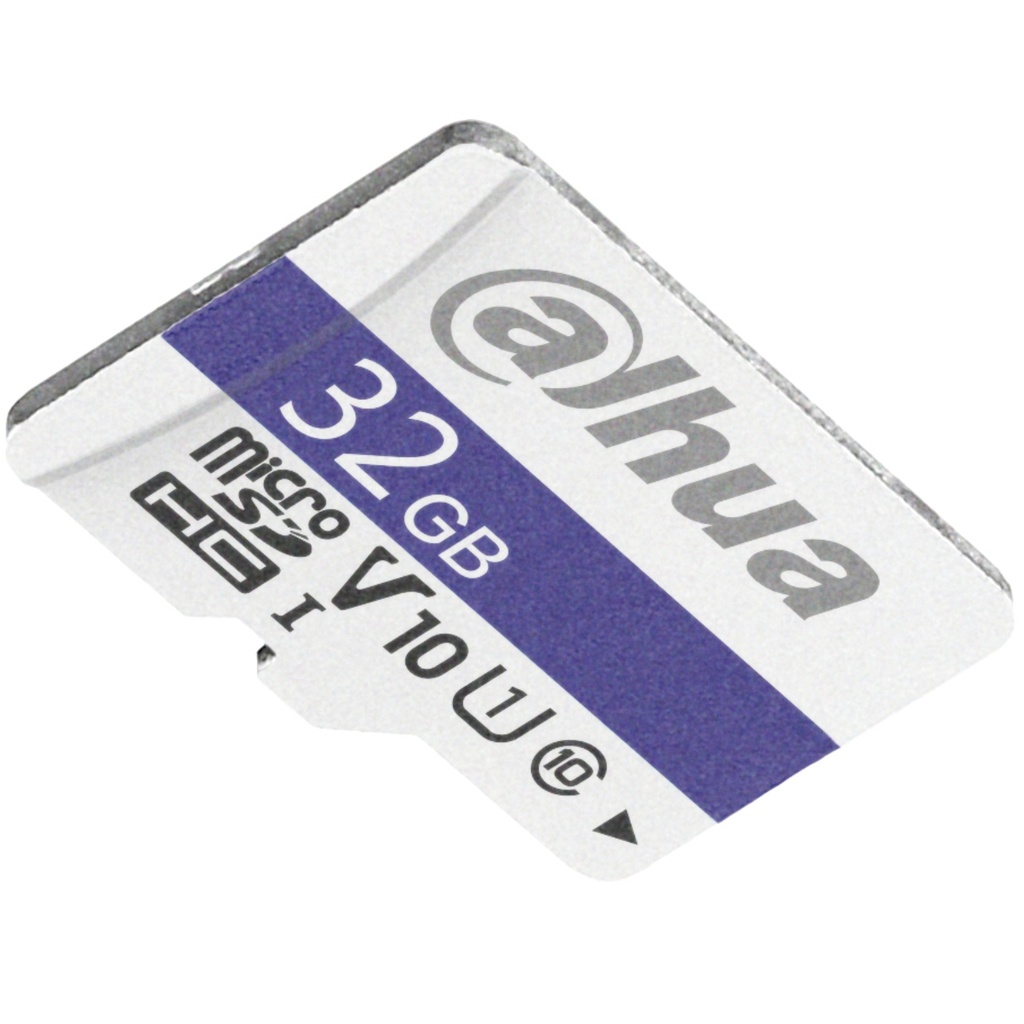 Tarjeta De Memoria MicroSD Dahua 32GB SDHC; DHI-TF-C100/32GB; Clase 10/U1/V1O; Lectura 90mb/s Escritura 15mb/s; Garantía 7 Años