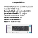 Teclado TARGUS USB Wired Keyboard, Spanish
