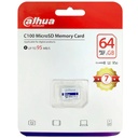 Memoria MicroSD Dahua 64GB SDXC, DHI-TF-C100/32GB, Clase 10/U3/V3O, Lectura 95mb/s Escritura 30mb/s, Garantía 7 Años