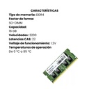 MEMORIA RAM PARA PC ADATA 16GB 3200MHz 