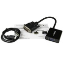 Adaptador StarTech Conversor Convertidor Activo De Video DVI-D A VGA - Cable - 1080p - 1920x1200 Garantía 3 Años