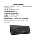 Teclado Clásico Genius KB-118 II,SP,USB,BLK / Interfaz USB