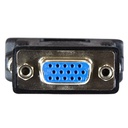Adaptador Convertidor StarTech DVI-I Macho A VGA HD15 Hembra, Color Negro, Garantía De Por Vida.