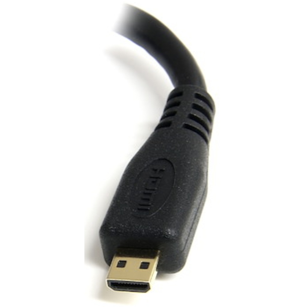 Adaptador StarTech Con Cable 12Cm Mini HDMI Macho A HDMI Hembra De Alta Velocidad, Conector Con Cubrimiento En Oro, Garantía De Por Vida