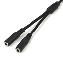 Adaptador StarTech Divisor De Audífonos Mini-Jack 3,5mm 3 Pines Macho A 2x Mini-Jack 3 Pines Hembra, Garantía De Por Vida