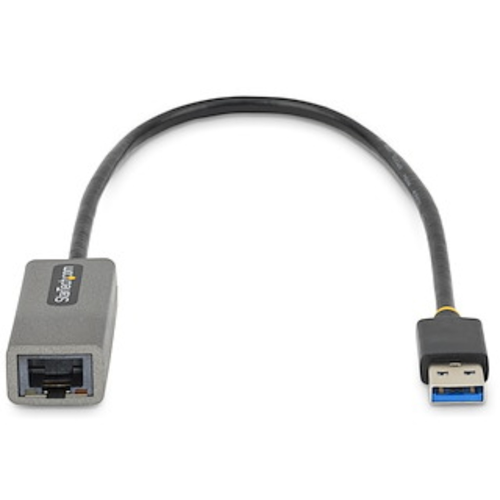 Adaptador StarTech USB-A 3.0 De Red Ethernet RJ45 Gigabit De 10/100/1000 Para Portátil Con Cable De 30 Cms, Garantía 2 Años