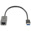 Adaptador StarTech USB-A 3.0 De Red Ethernet RJ45 Gigabit De 10/100/1000 Para Portátil Con Cable De 30 Cms, Garantía 2 Años