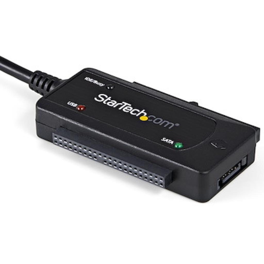 Adaptador Combo StarTech SATA IDE A USB 2.0 Para Disco Duro Y SSD De 2.5" Y 3.5", SATA IDE - LP4 - USB-A Conversor USB-A Disco Duro, Garantía 2 Años