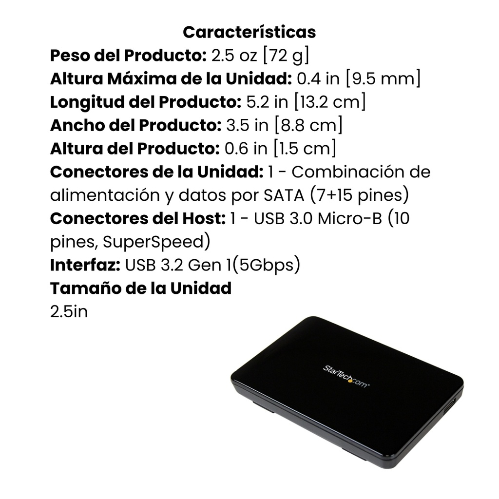 2.5 USB 3 SATA SSD / HDD UASP Enclosure