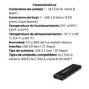 Adaptador SSD M.2 a USB 3.0 SuperSpeed UASP con Gabinete Protector 