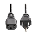 12ft 5-15P to C13 18 AWG PC Power Cable
