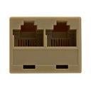 2-to-1 RJ45 Splitter Cable Adapter - F M