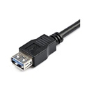 2m Black USB 3.0 Extension Cable M/F