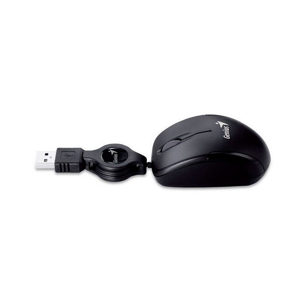 Additional Image for Mouse Genius, con entrada USB, optico retractil negro