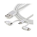 Cable 1m USB a USBC Micro Lightning