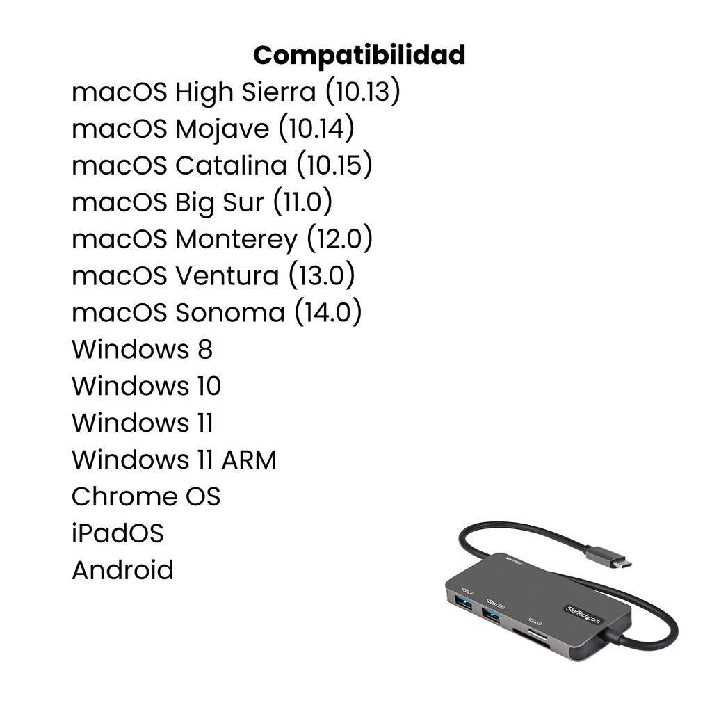 USB C Multiport Adapter - 4K HDMI/PD/USB