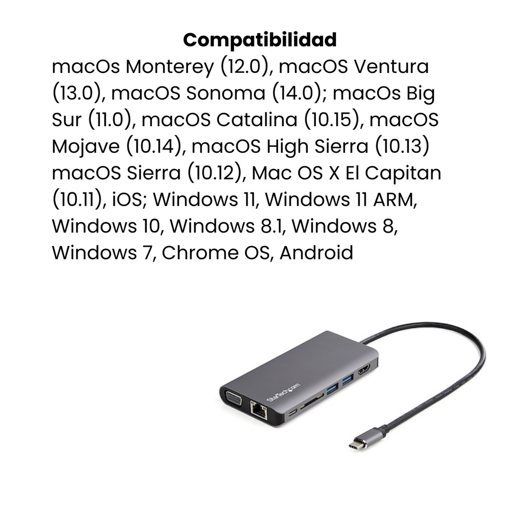 USB-C Multiport Adapter Mini Travel Dock