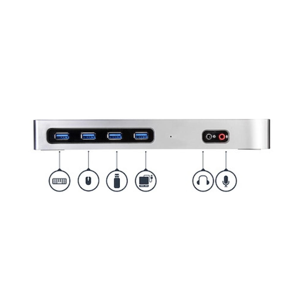 Docking Station USB Tipo C 2xDP HDMI 4K